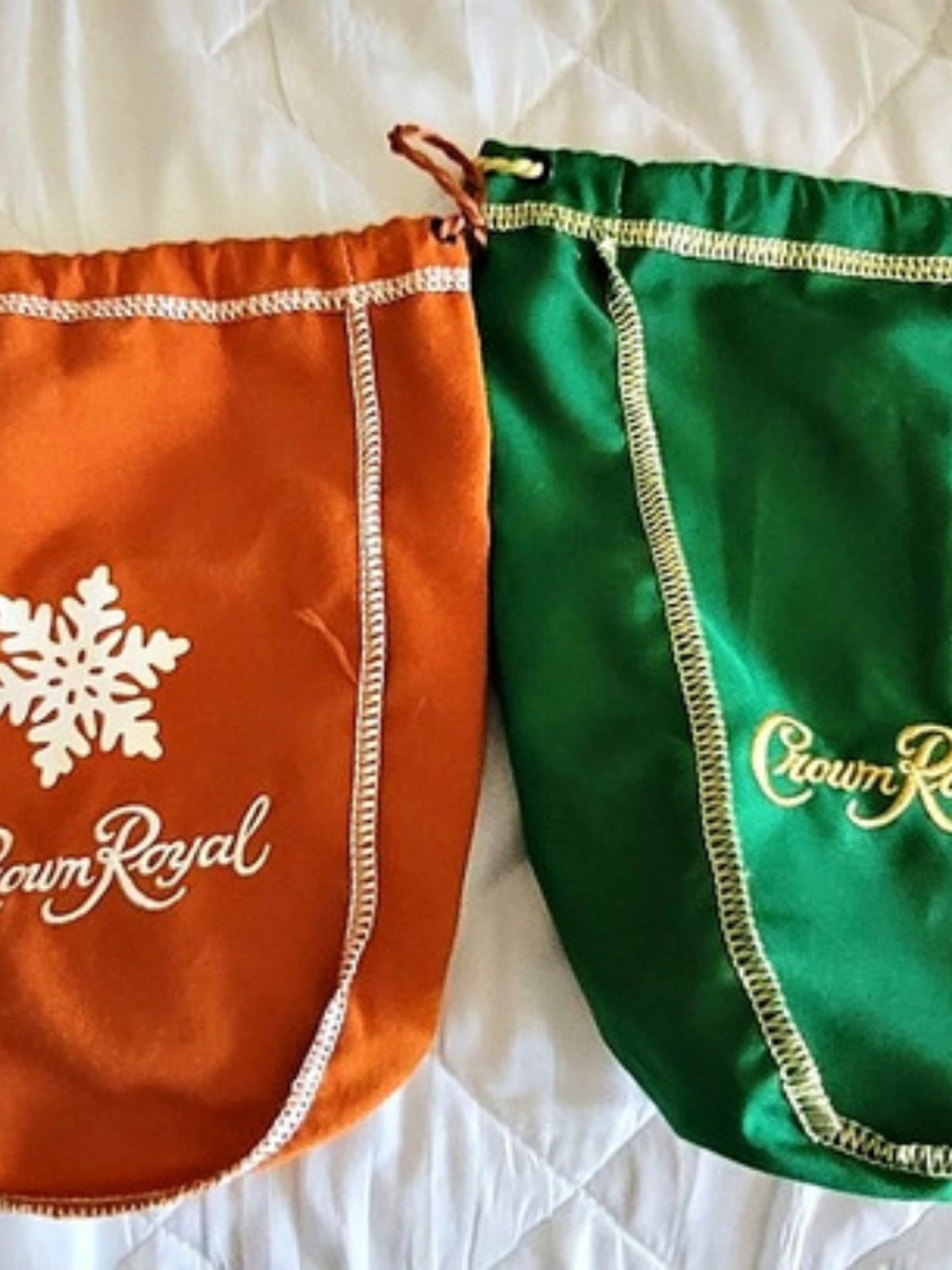 Crown Royal Peach Limited Edition Bag Drawstring Pouches